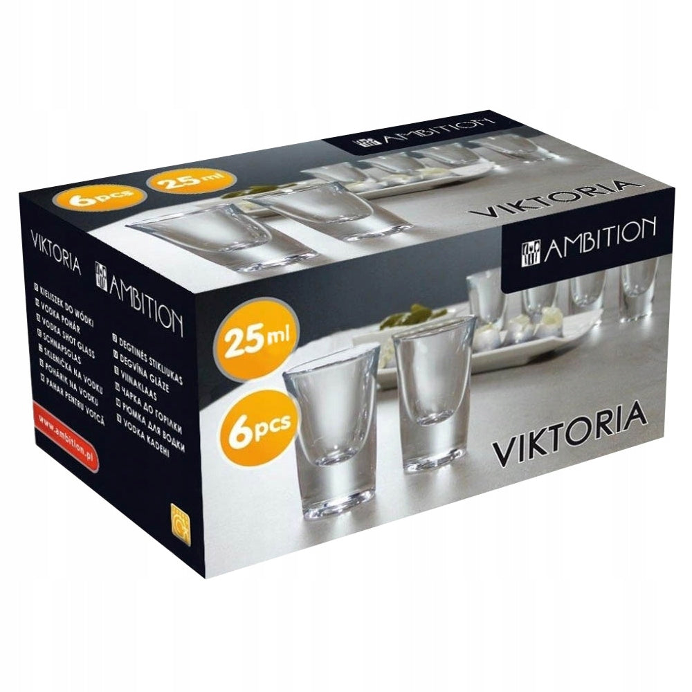 Kieliszki do wódki 25 ml Viktoria 6 szt. AMBITION