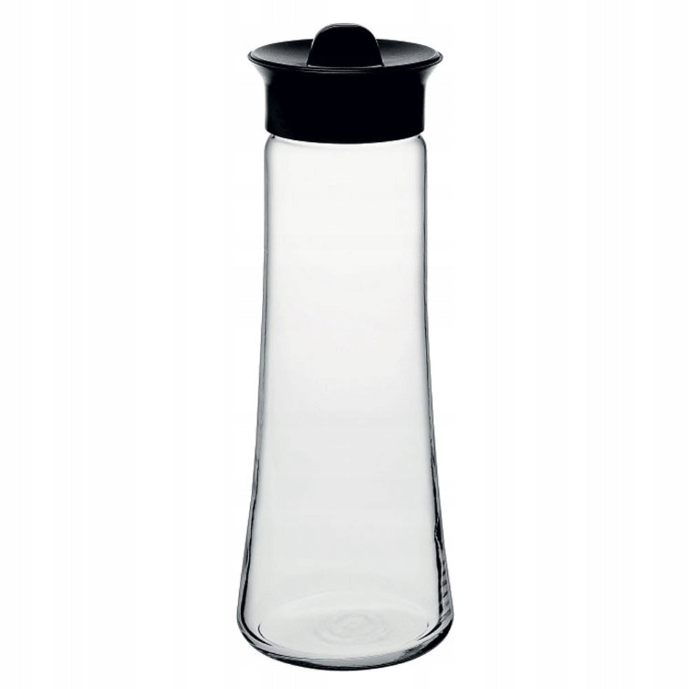 74568 Karafka Basic do wody/soku 1 l zczarną hermetyczną zakrętką PASABAHCE