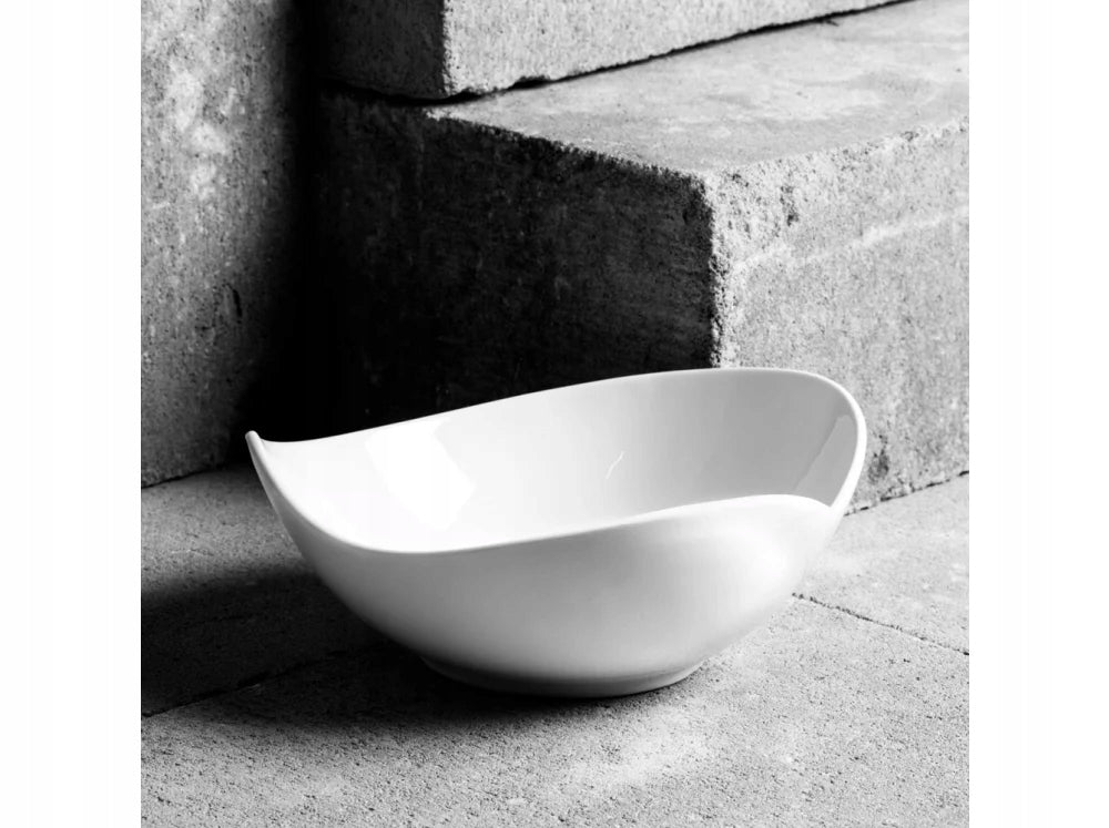 Salaterka Ambition Salsa Liść biała 21,5 cm