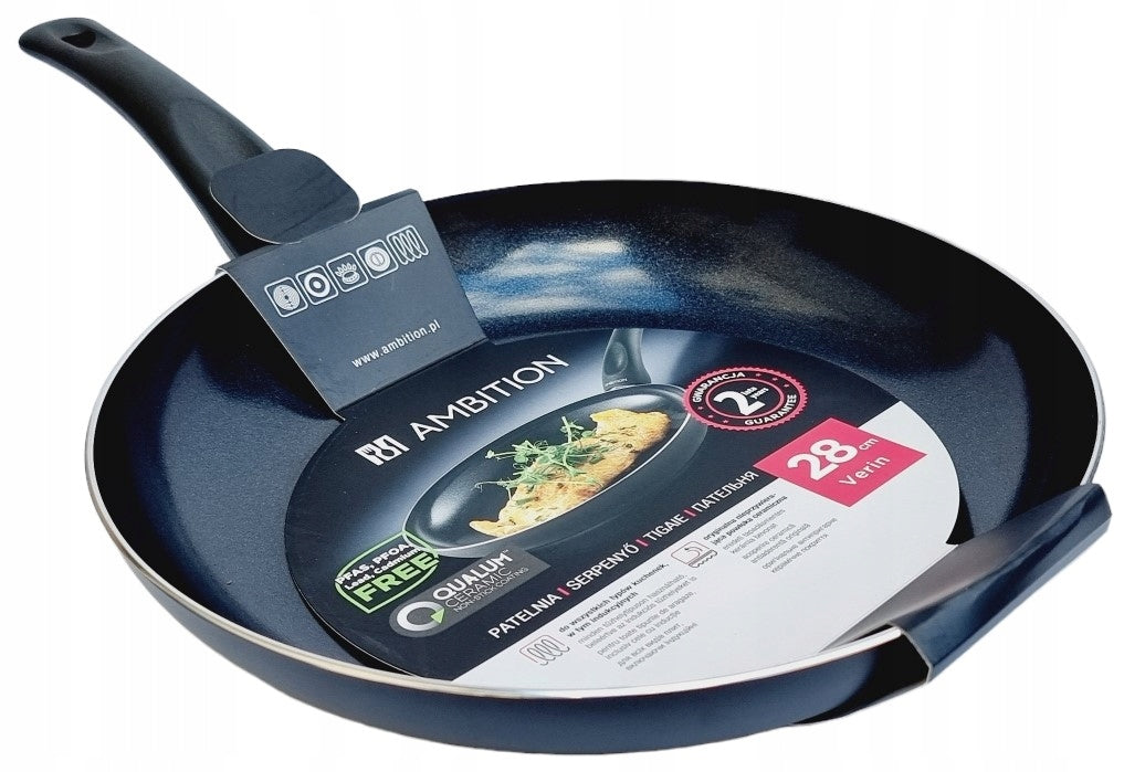 Patelnia tradycyjna Ambition VERIN 28 cm non-stick (nieprzywierająca)
