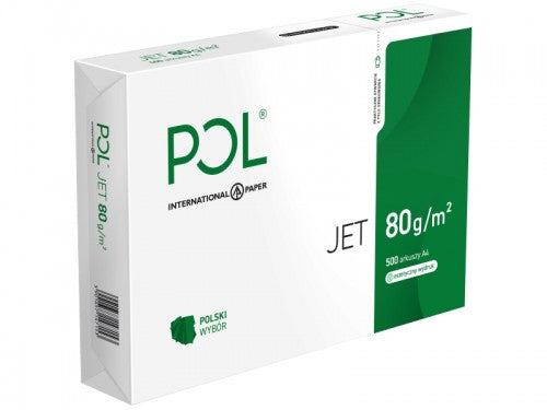 Papier biurowy POLJET A4 80g 1 ryza 500 ark