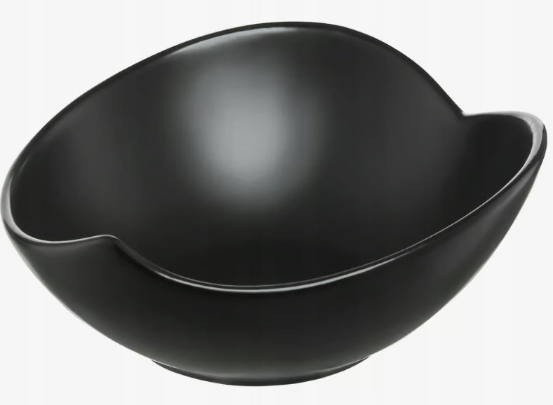 SALATERKA 21,5CM LIŚĆ CZARNA AMBITION SALSA