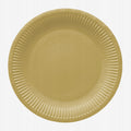 Talerzyki papierowe Gold, 23cm, 8szt., PAW