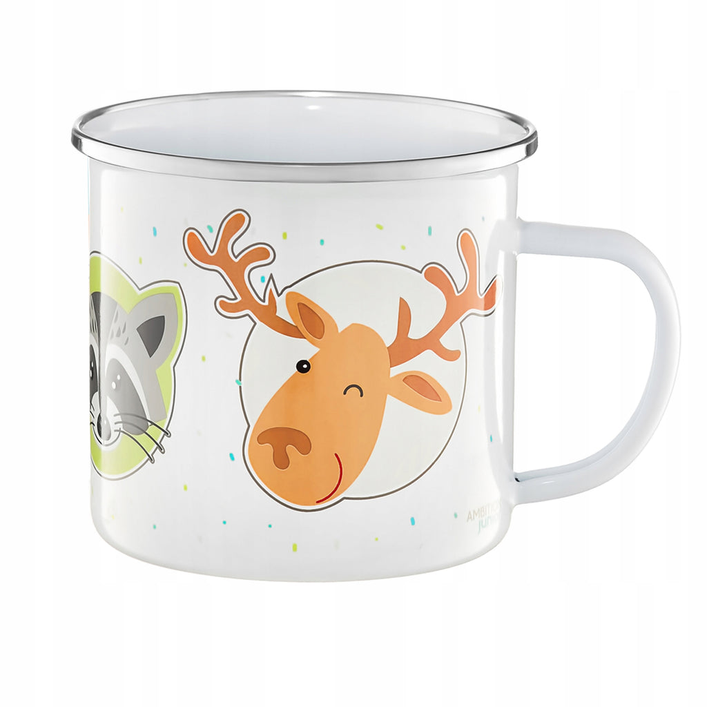 Kubek emaliowany Forest Team 520 ml Buźki AMBITION JUNIOR