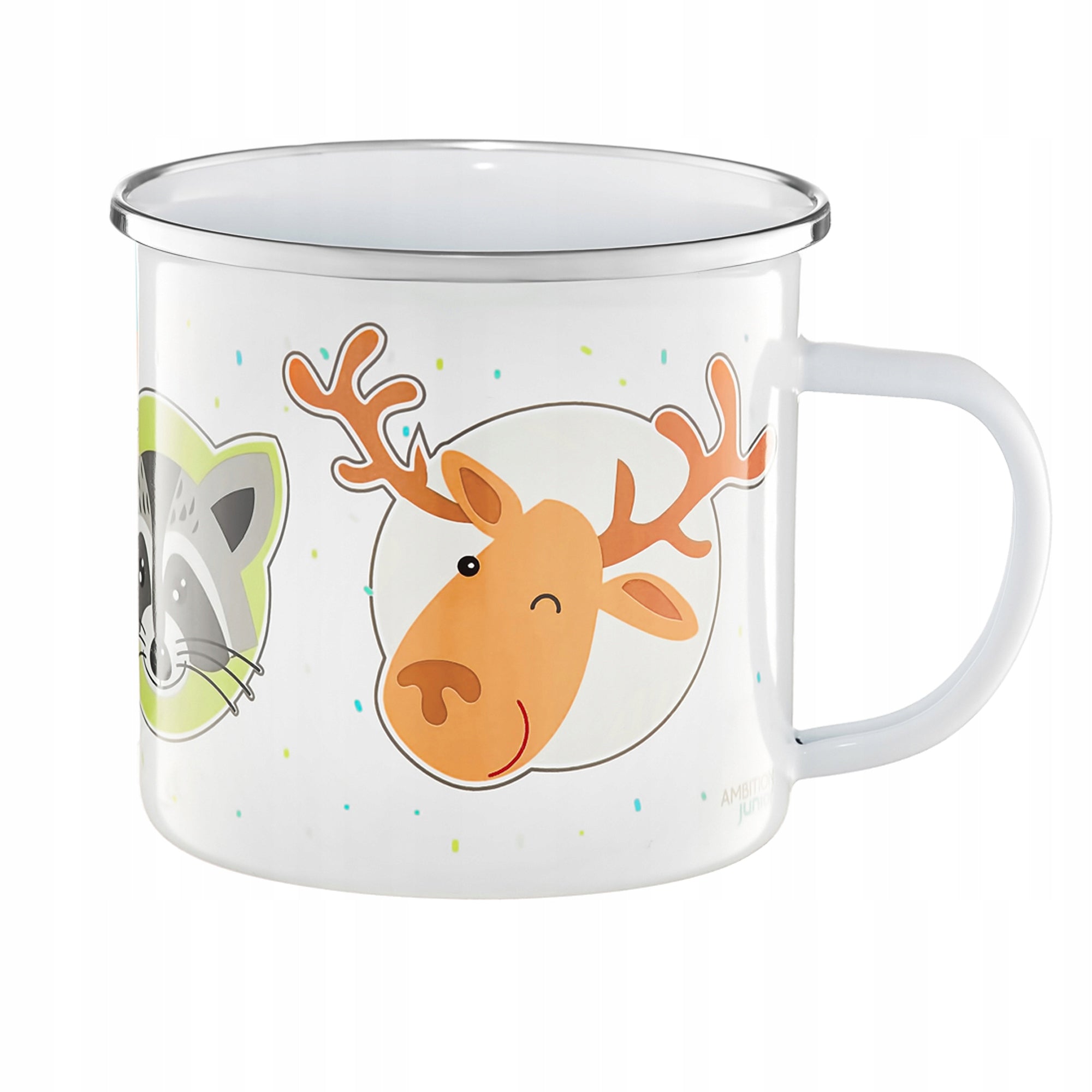 Kubek emaliowany Forest Team 520 ml Buźki AMBITION JUNIOR