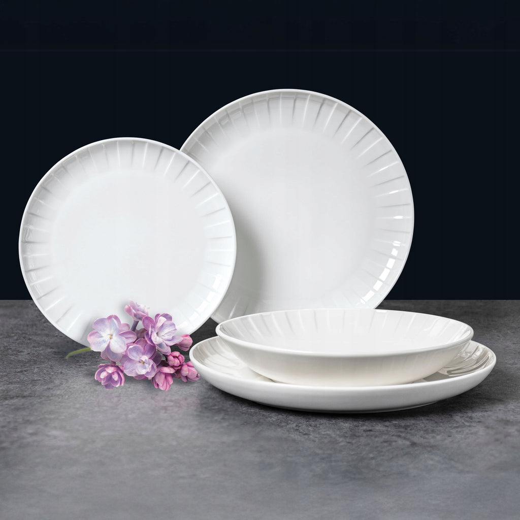 75000 Talerz deserowy Ligne 21 cm biały AMBITION