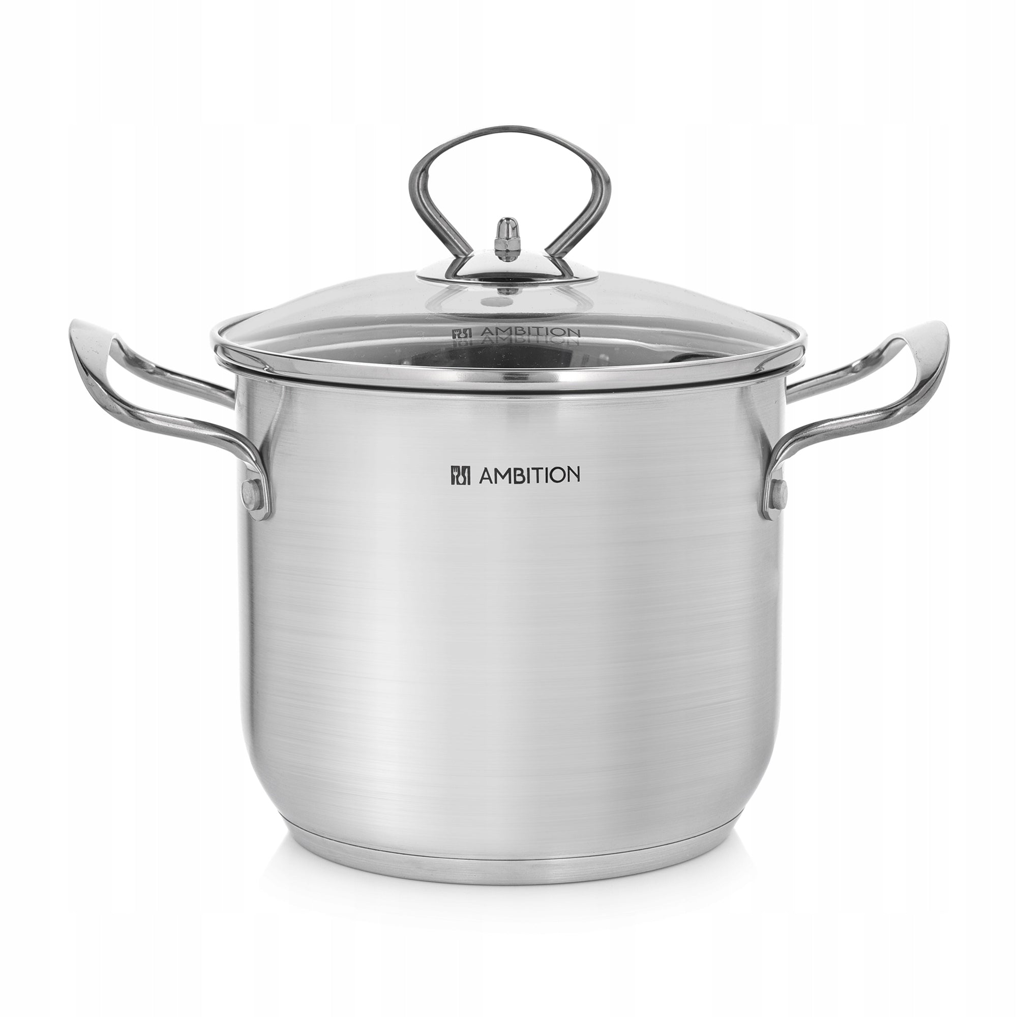 44498 Garnek wysoki ze stali nierdzewnej z pokrywką Petite 16 cm AMBITION
