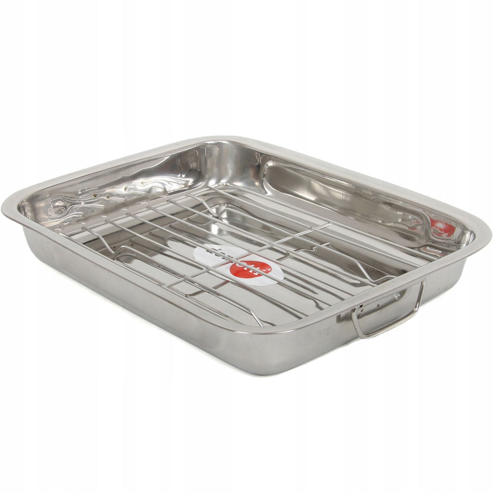 Brytfanna (35x26 cm) z rusztem nierdzewnym Domotti