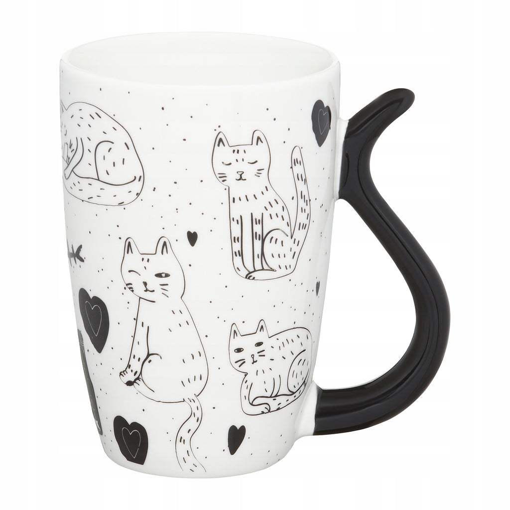 Kubek Ambition Black Cat porcelana 380 ml