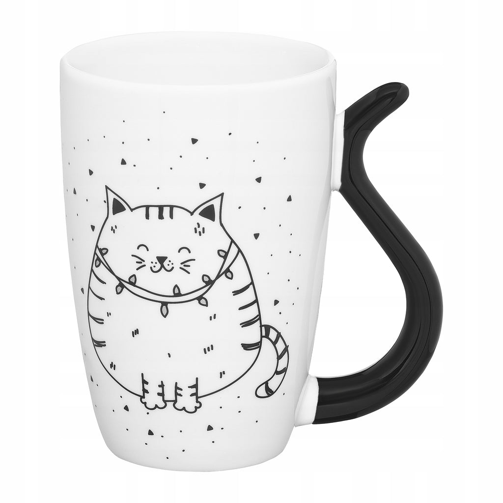 Kubek Ambition Black Cat porcelana 380 ml