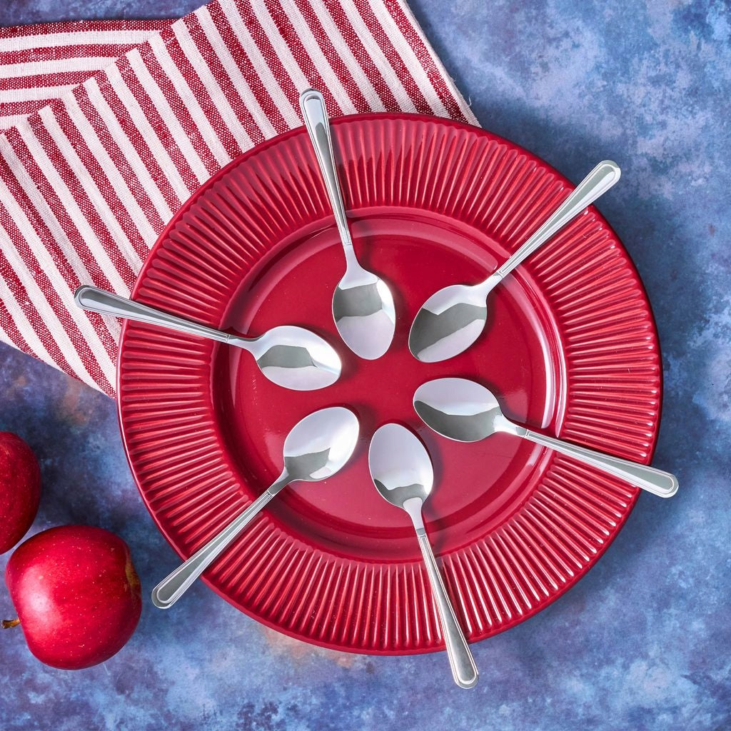 AMBITION SZTUĆCE VERONA ŁYŻECZKA HERBATY KAWY CIASTA NIERDZEWNA DLA 6 OSÓB