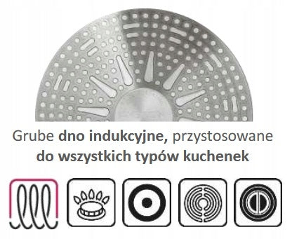 Patelnia tradycyjna Ambition Diamond 20 cm ceramiczna