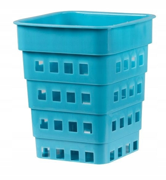 698588 Ociekacz na sztućce Mary 1-komorowy turkusowy DOMOTTI