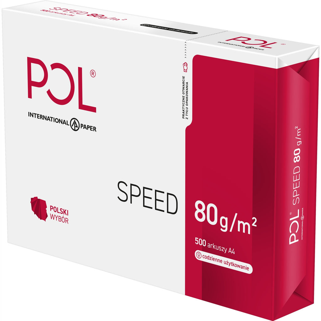 Papier biurowy POLSPEED A4 80g 1 ryza 500ark