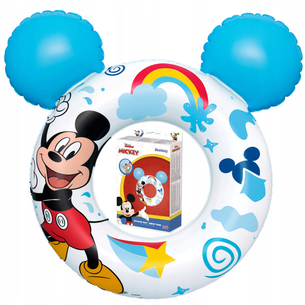 BESTWAY 9102K KOŁO Z USZAMI KÓŁKO DO PŁYWANIA 74CM MICKEY MOUSE 3+