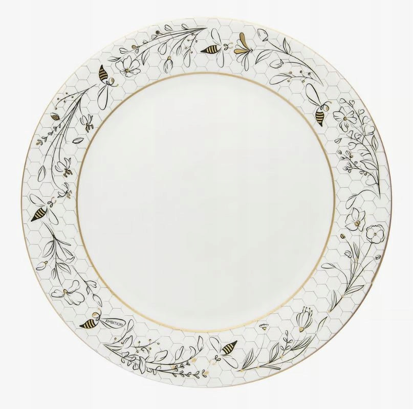 Talerz deserowy Ambition Gold Bee 19 cm