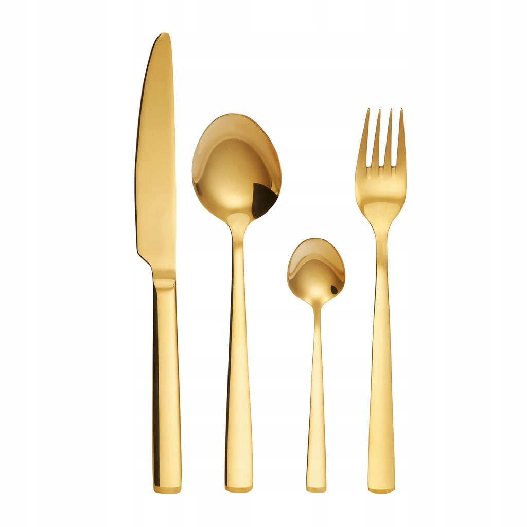 43378 Komplet sztućców Prato Gold 24-elementowy AMBITION