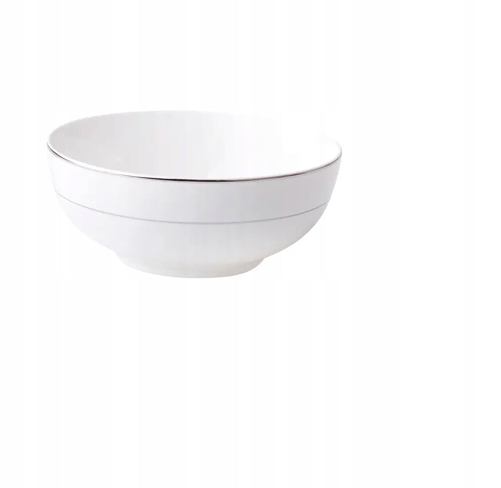 Salaterka Ambition Aura Silver biała 20 cm