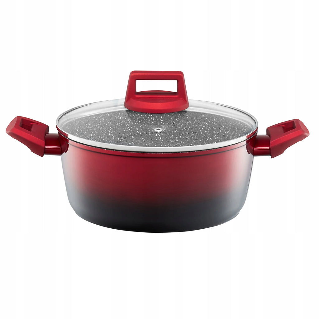 Garnek tradycyjny Ambition OMBRE RED 6,7 l