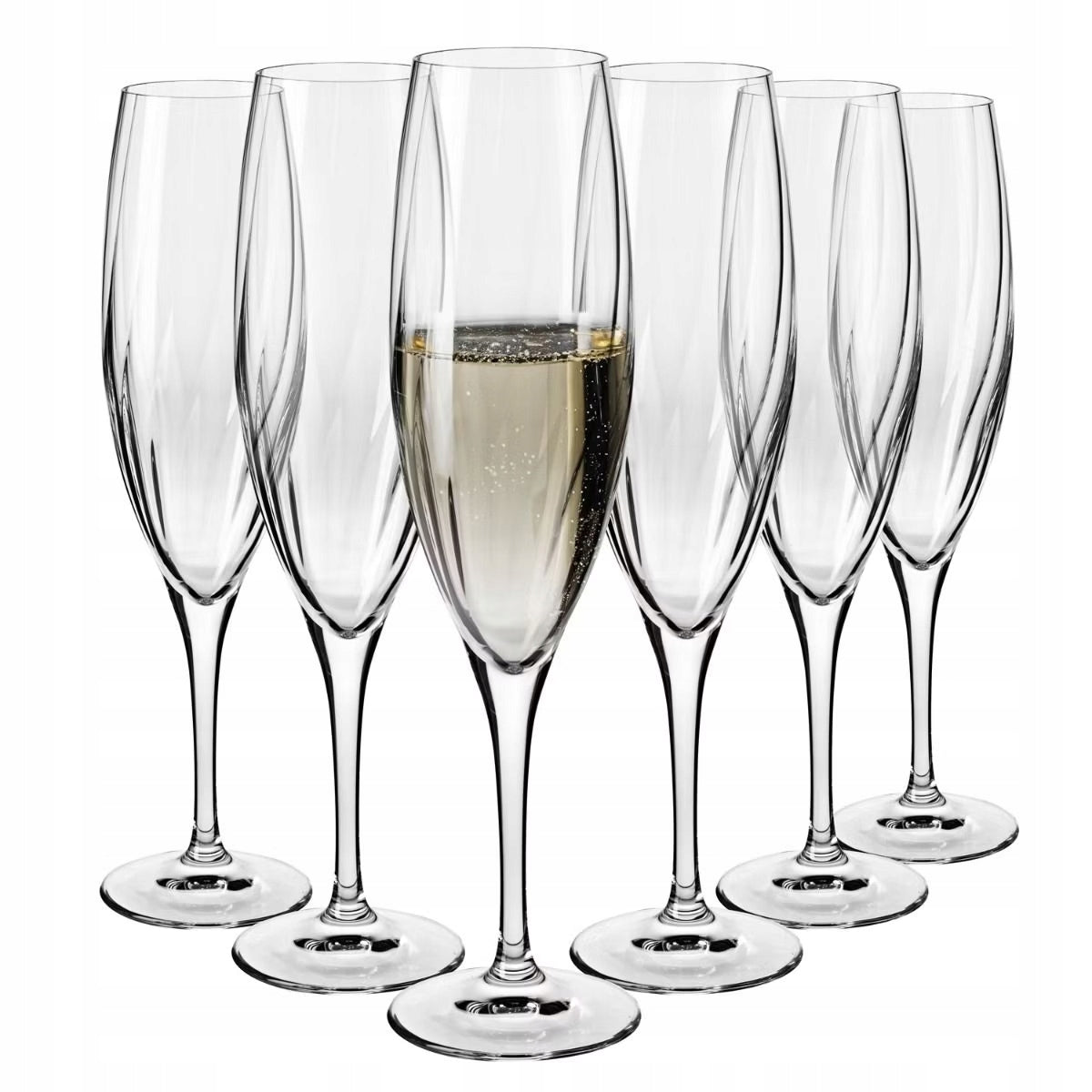 Kieliszki do szampana KROSNO Optyk 200ml 6szt.