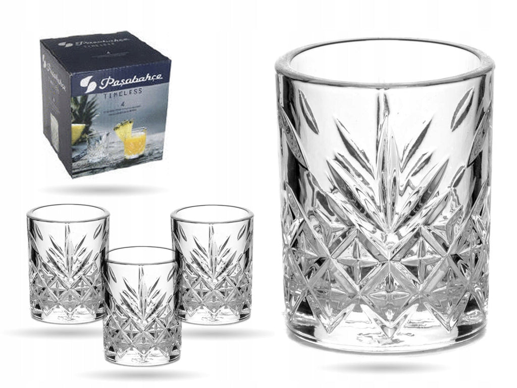 Kieliszki do wódki Pasabahce Timeless bezbarwny 62ml 4 szt.