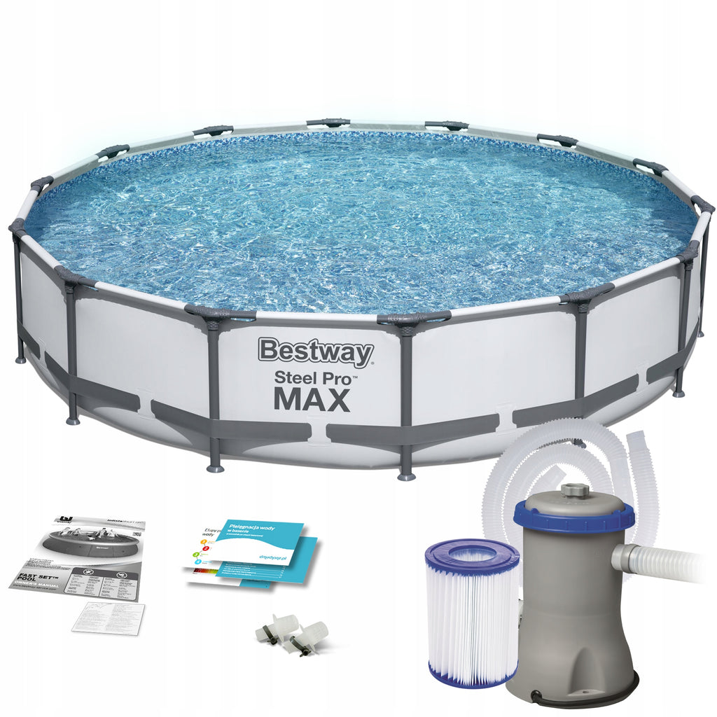 Basen stelażowy okrągły Bestway 427 x 427 cm