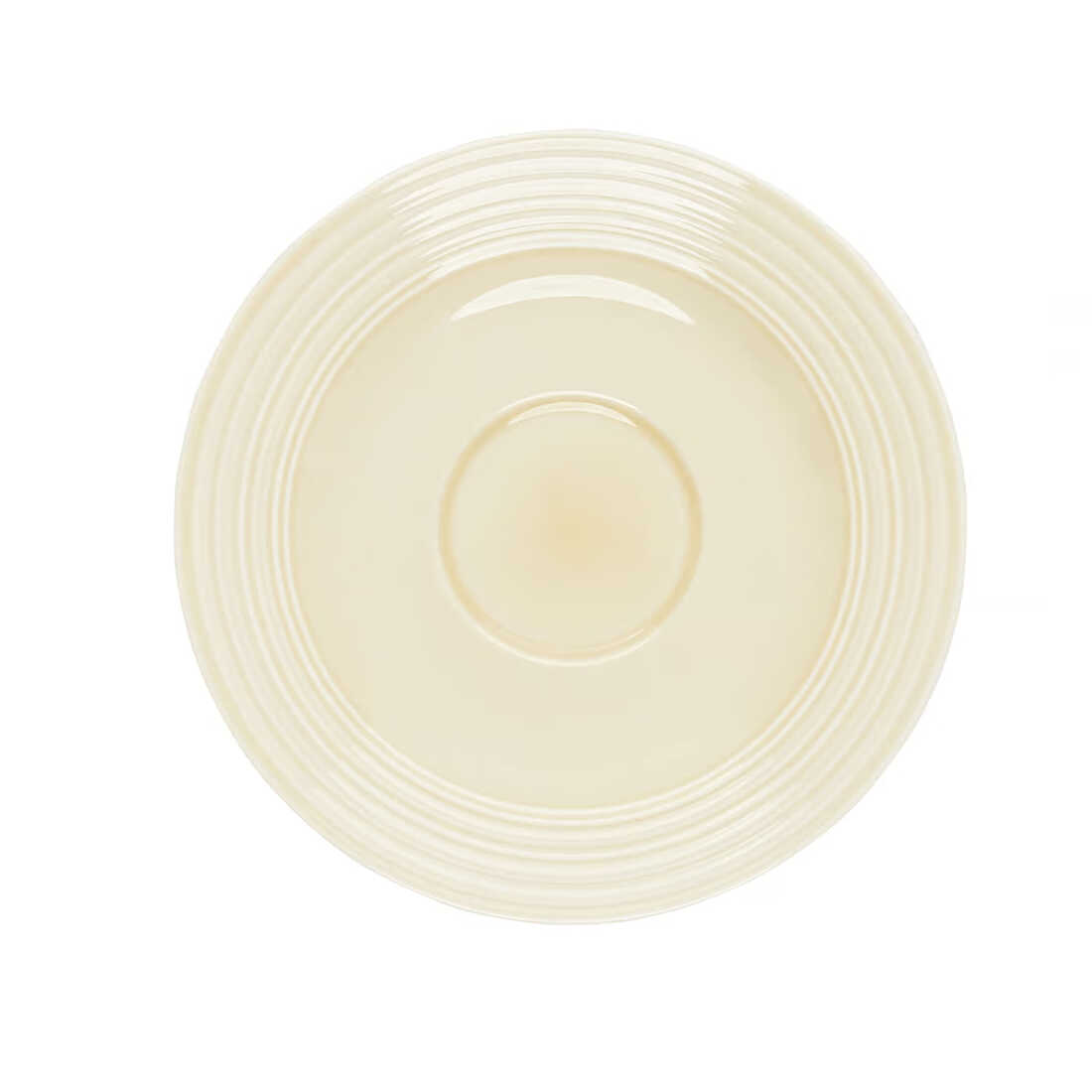 AMBITION LINEA SPODEK POD FILIŻANKĘ 15,5 CM PIASKOWY 1 SZT PORCELANA