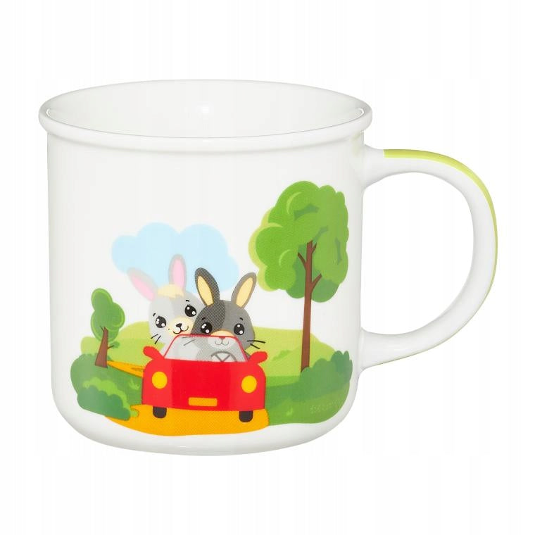 Kubek porcelanowy dla dzieci 240ml Betty i Bunny spadochron Ambition