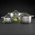 68743 Komplet garnków ze stali nierdzewnej Bubble 6-elementowy AMBITION