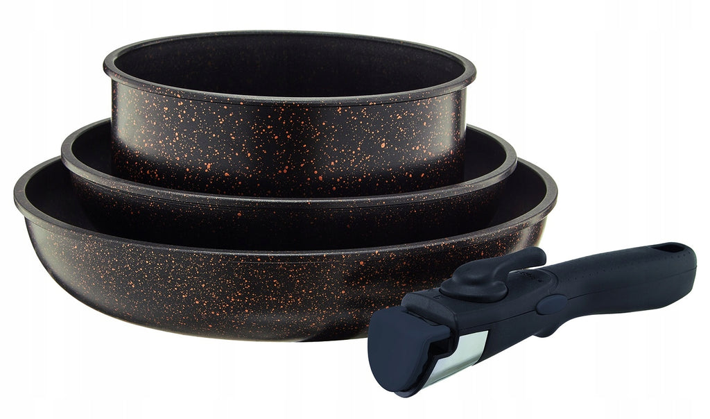 Komplet patelni z garnkiem Gold AMBITION