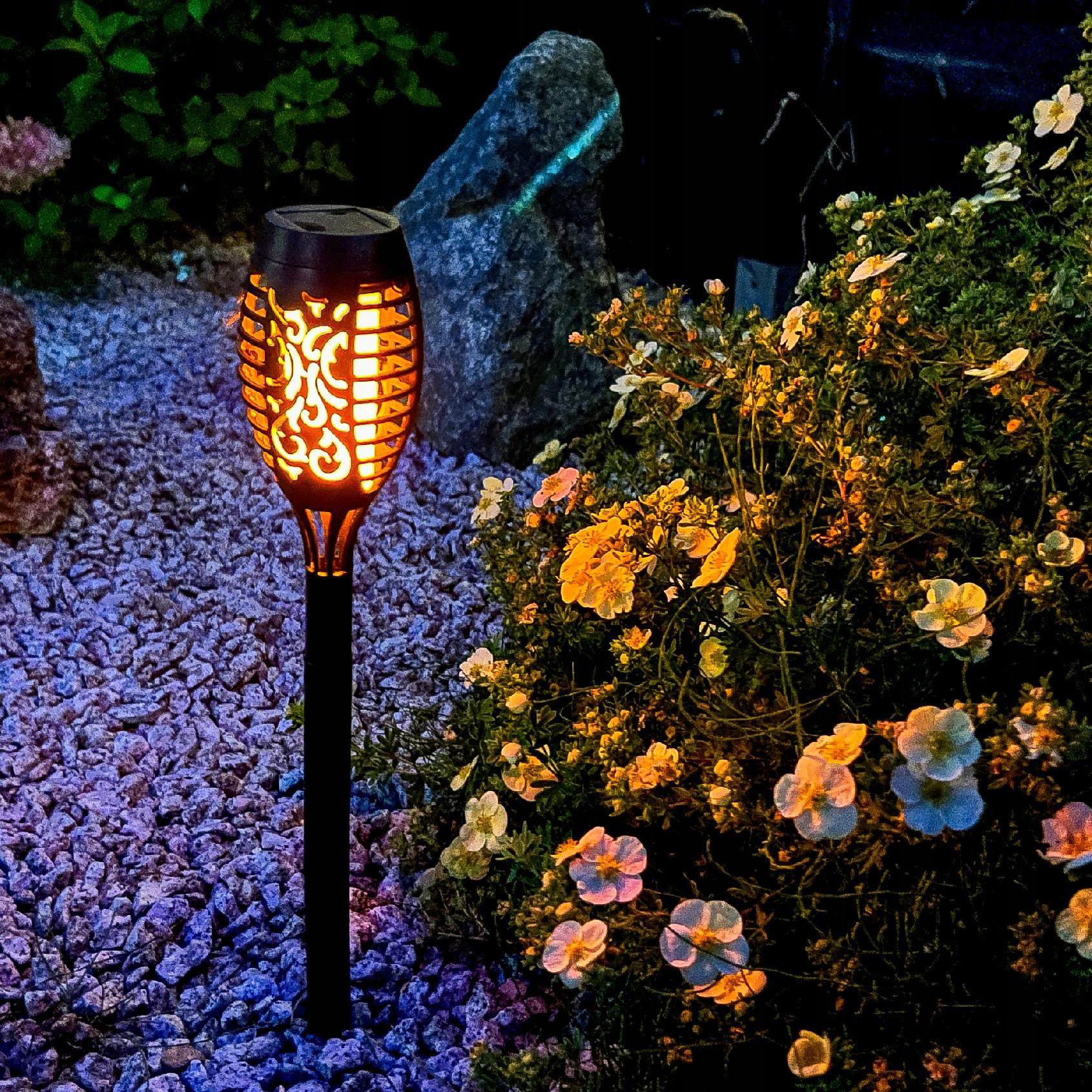 91319 Lampa solarna wbijana 7,5 cm czarna PATIO