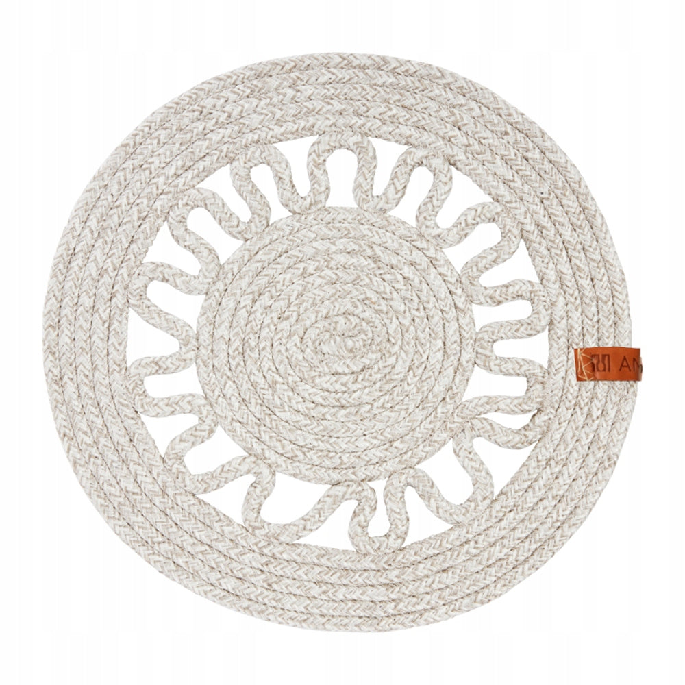 Podkładka na stół Boho 35 cm beżowa AMBITION dj.