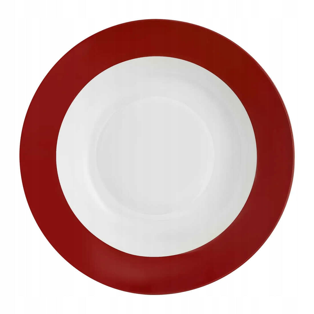 Talerz obiadowy głęboki Ambition Aura Red 23 cm