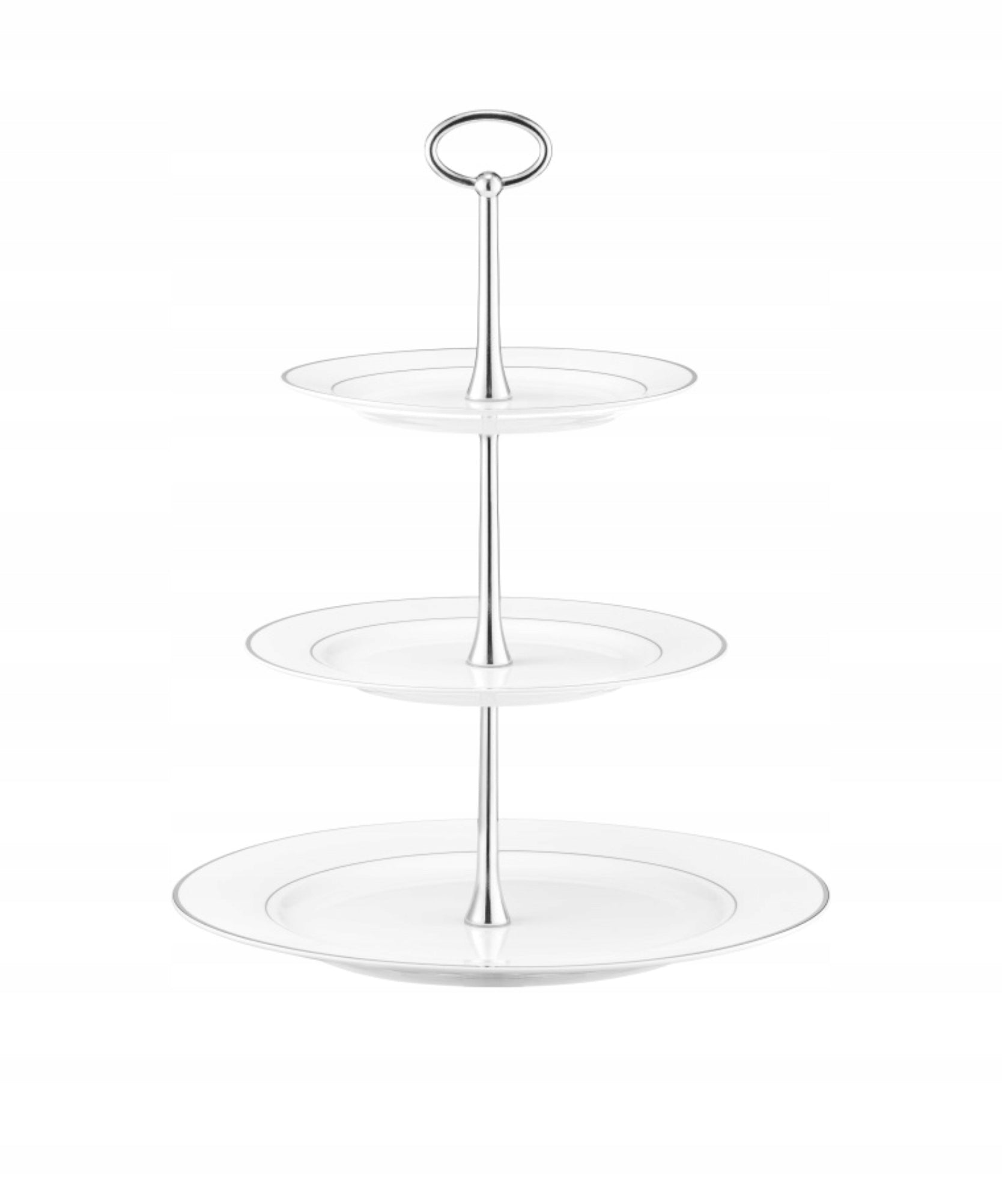 Patera trzypoziomowa Aura Silver AMBITION