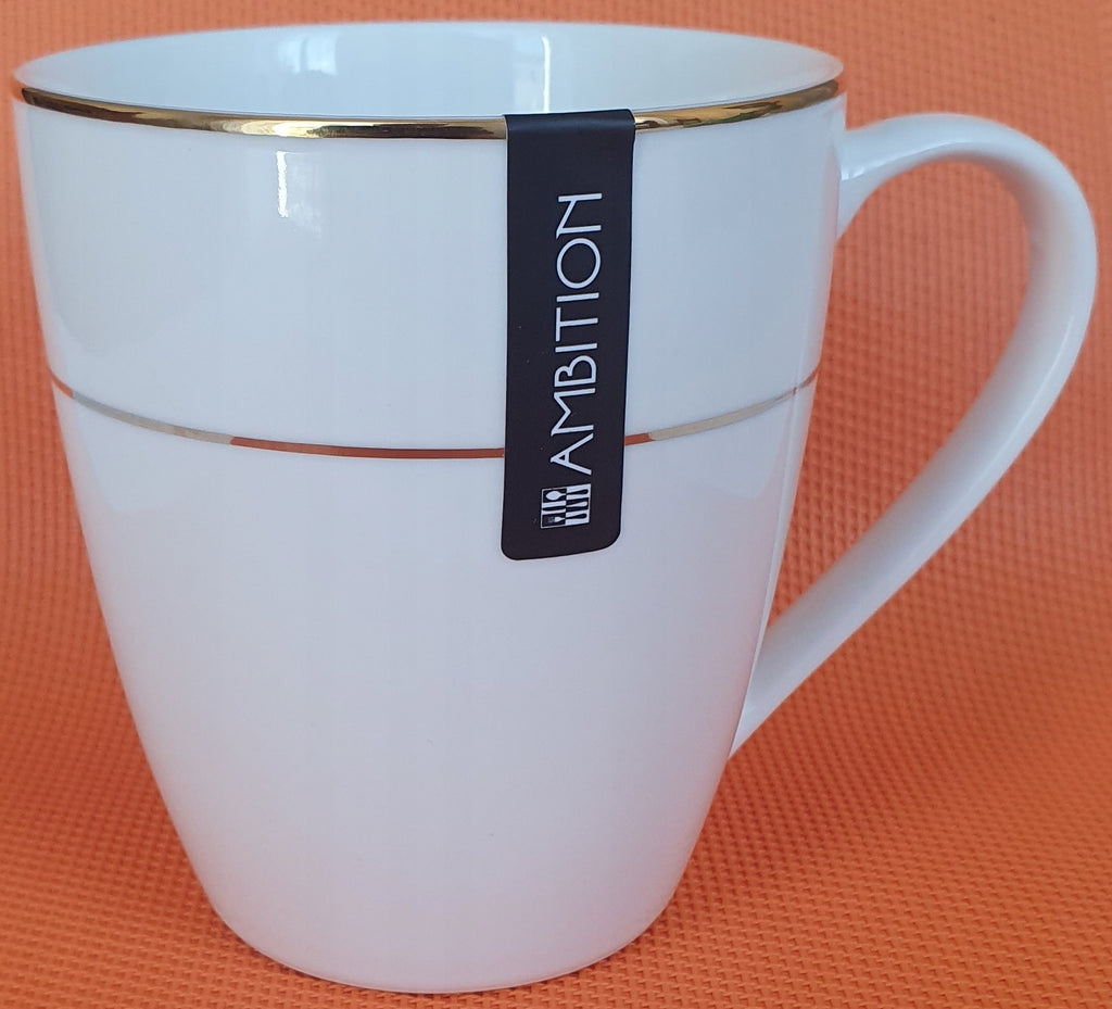 Kubek Ambition AURA GOLD porcelana 360 ml