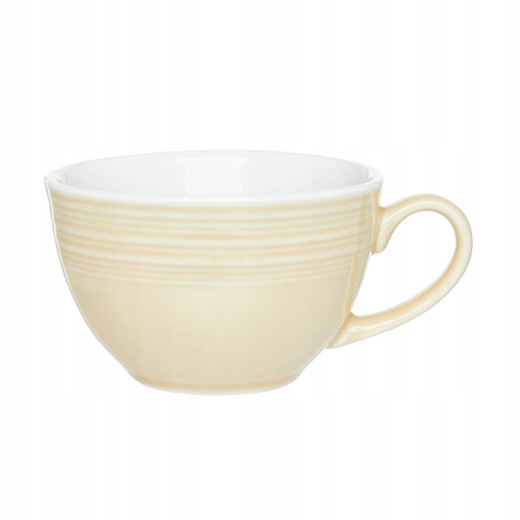 AMBITION LINEA FILIŻANKA DO KAWY I HERBATY 220 ML PIASKOWA 1 SZT PORCELANA