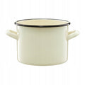 GARNEK EMALIOWANY KREMOWY EMALIA OLKUSZ 16 CM 2 L