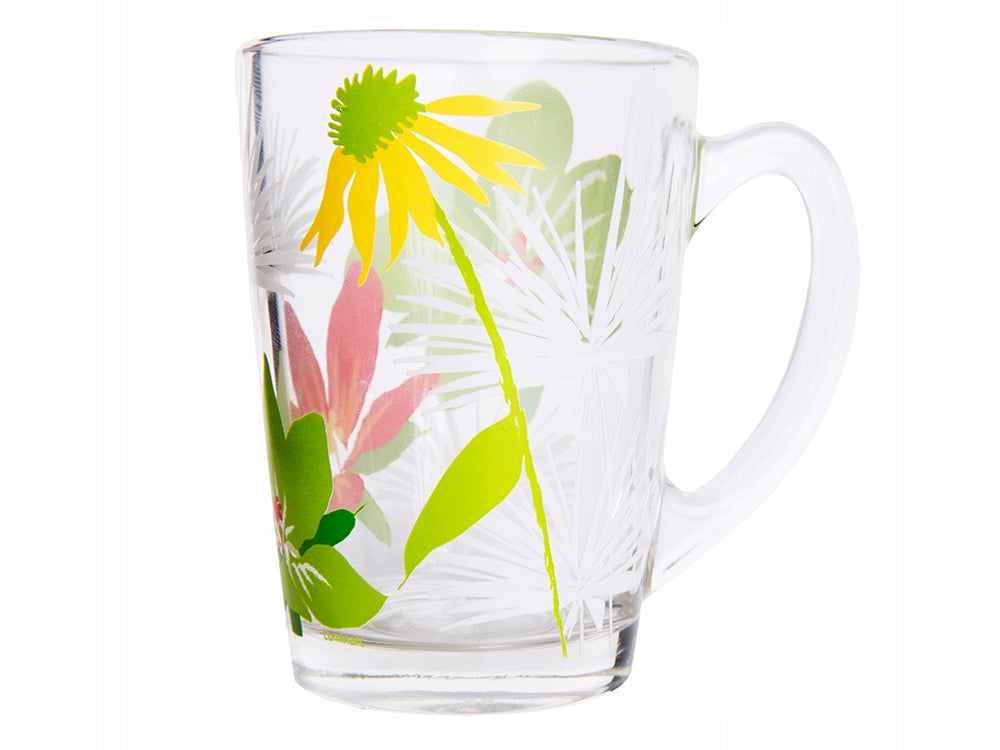 Kubek Luminarc New Morning Pop Flowers Green szkło 320 ml