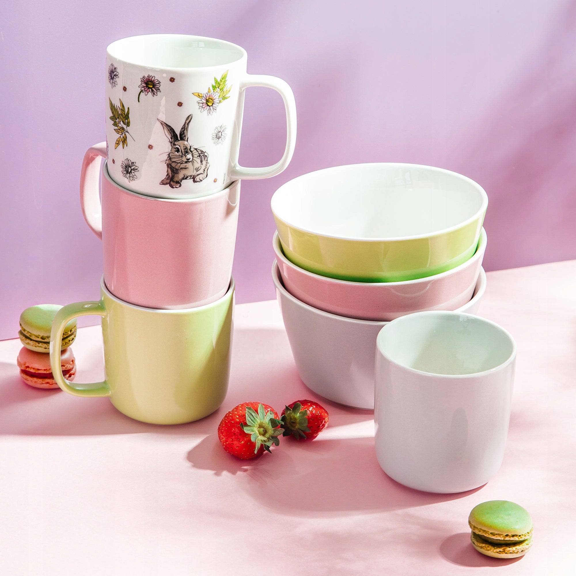 69122 Miseczka Alice 14 cm różowa AMBITION