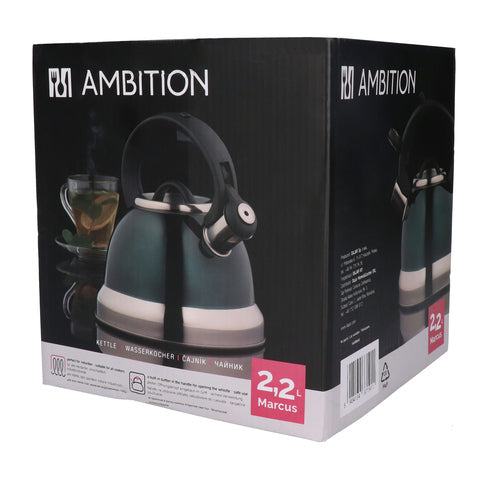 Czajnik tradycyjny stalowy Ambition 2,2 l zielony dj.