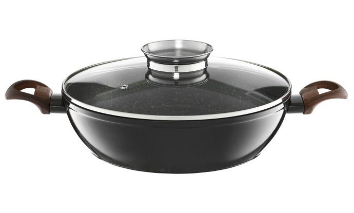 Patelnia tradycyjna Ambition Darkwood 28 cm non-stick (nieprzywierająca)