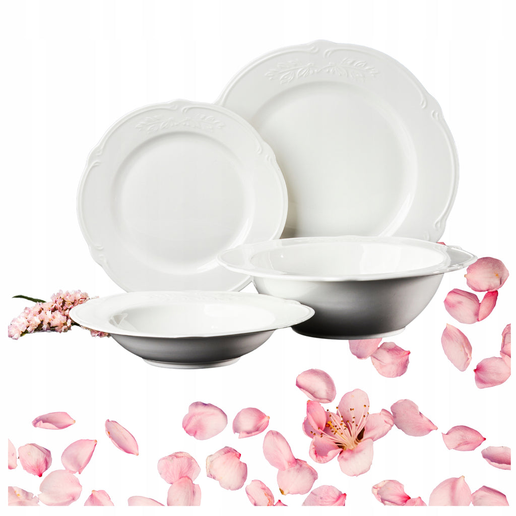 SERWIS OBIADOWY ZESTAW TALERZE OBIADOWY NA 6 OSÓB KOMPLET TALERZY AMBITION