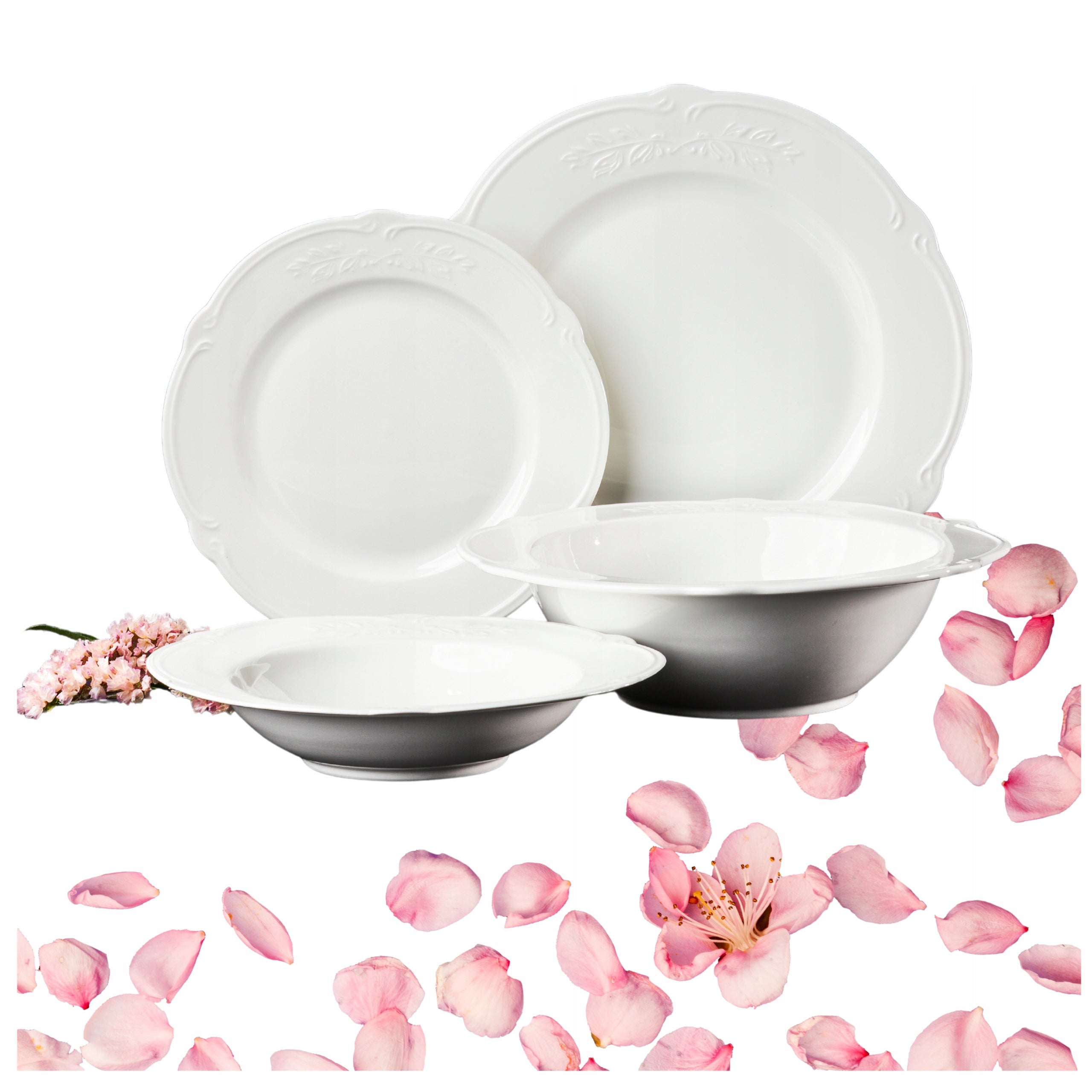 SERWIS OBIADOWY ZESTAW TALERZE OBIADOWY NA 6 OSÓB KOMPLET TALERZY AMBITION