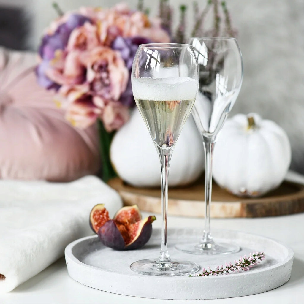 Kieliszki do szampana, kieliszki do wina białego Krosno Divine bezbarwny