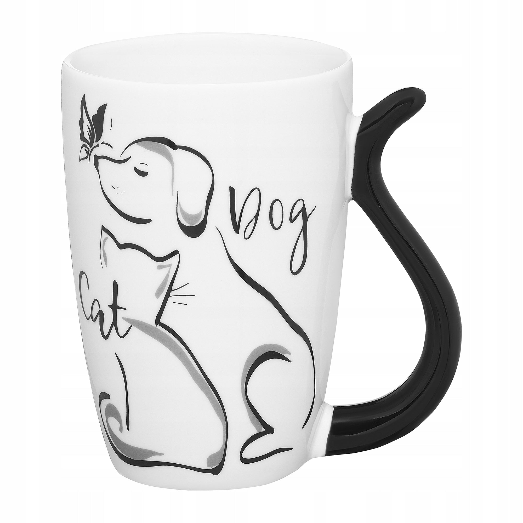 Kubek Ambition Black Cat porcelana 380 ml