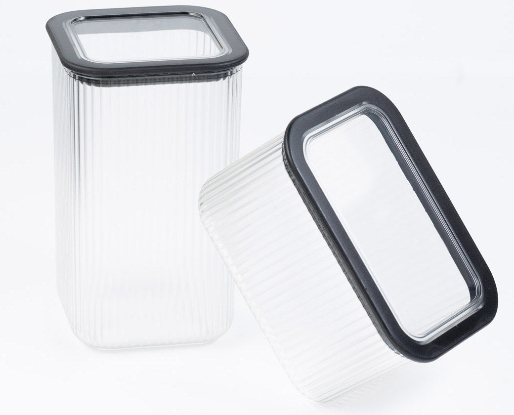 BRANQ - Pojemnik na żywność - plastikowy - prostokątny - sypkie - 2,3 L