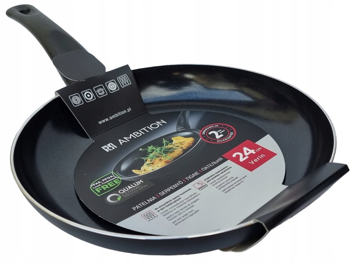 Patelnia tradycyjna Ambition VERIN 24 cm non-stick (nieprzywierająca)