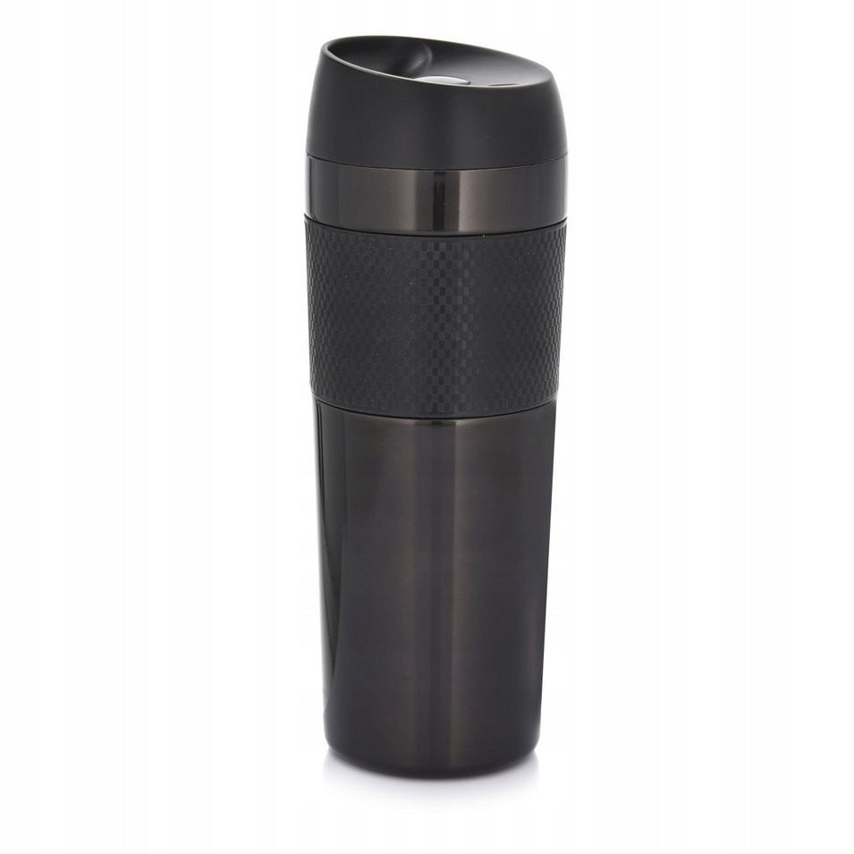 Kubek termiczny METALIC 450ml czarny AMBITION