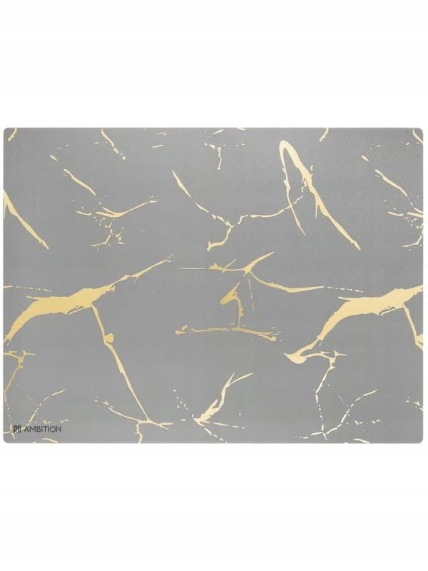 Podkładka na stół (40x30 cm) mata szaro-złota Marble Ambition