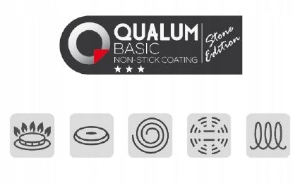 Patelnia tradycyjna Ambition DARKWOOD 28 cm non-stick (nieprzywierająca)